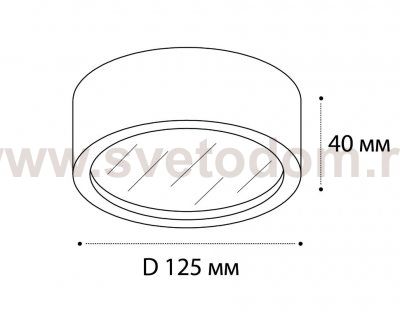 M04-525-125 black 3000K светильник потолочный Italline