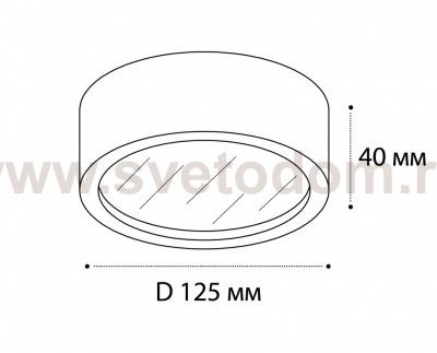 M04-525-125 white 4000K светильник потолочный Italline