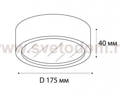M04-525-175 white 3000K светильник потолочный Italline