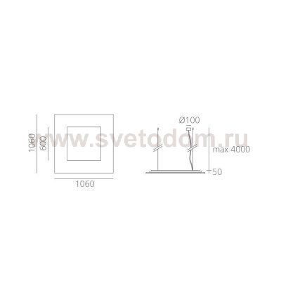 Подвесной светильник Artemide M173020+M173500 Orion Suspension 