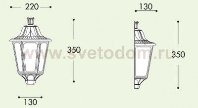 Уличное бра FUMAGALLI IESSE M22.000.000.AYF1R