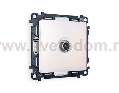Комплект механизма TV розетки оконечной ALFA MA213010 Жемчуг 50-870 MHz 1dB QUANT Ambrella Volt