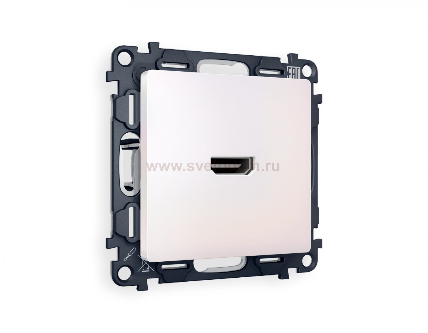 Комплект механизма розетки HDMI 2.0 ALFA MA214010 Жемчуг 40V/500mA 2.0GHz 5-18Gbit/s QUANT Ambrella Volt