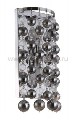 Светильник настенный бра Crystal lux MALLORCA AP2 CHROME/SMOKE 2320/402