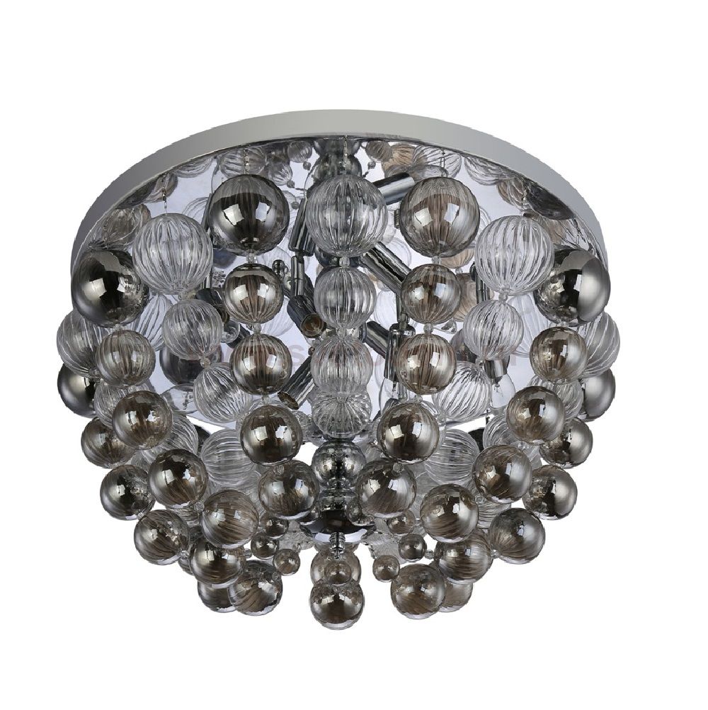 Светильник потолочный Crystal lux MALLORCA PL8 CHROME/SMOKE 2320/108