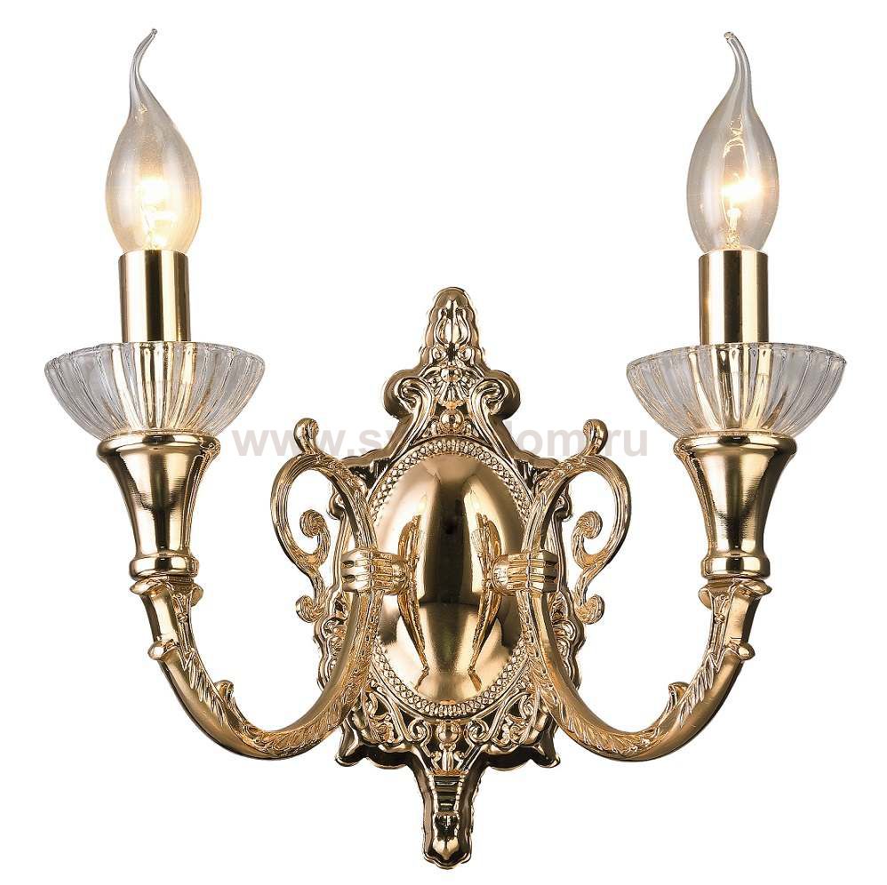 Бра Crystal lux MARINA AP2 GOLD 2380/402