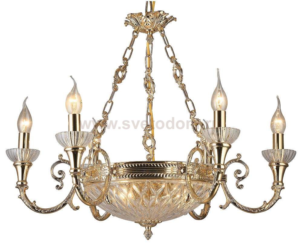 Люстра Crystal lux MARINA SP6+3 GOLD 2380/309