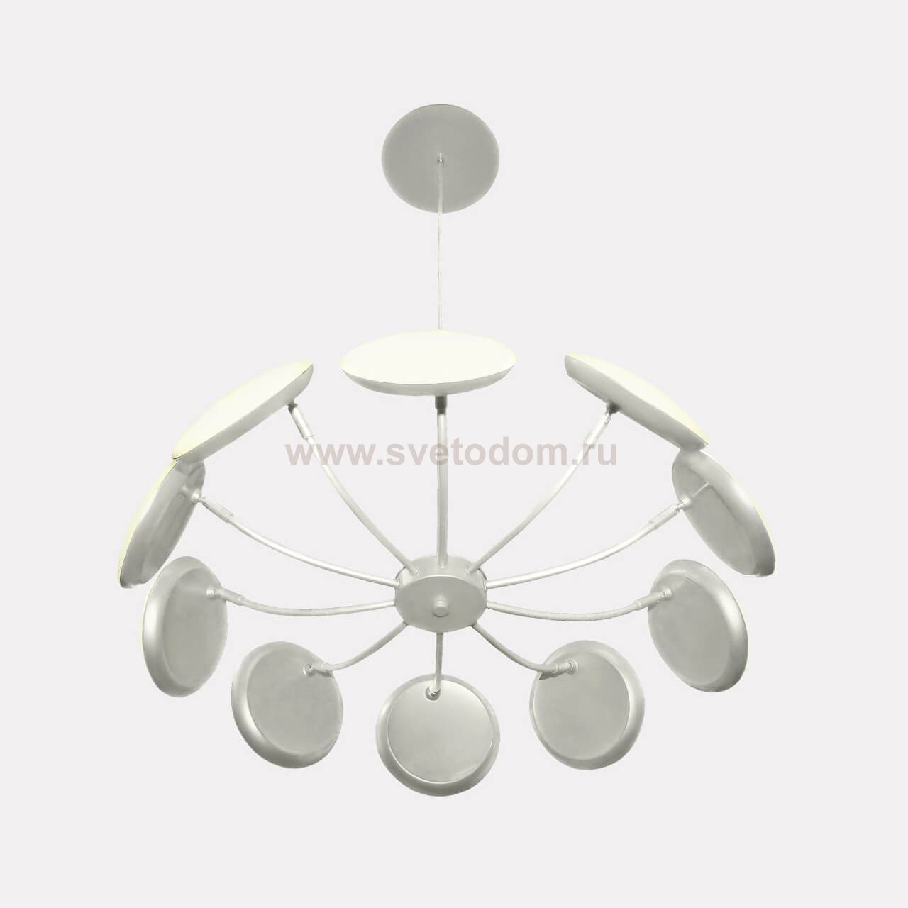 Светильник подвесной Crystal lux MAXIME SP10 D600 SILVER 2410/210