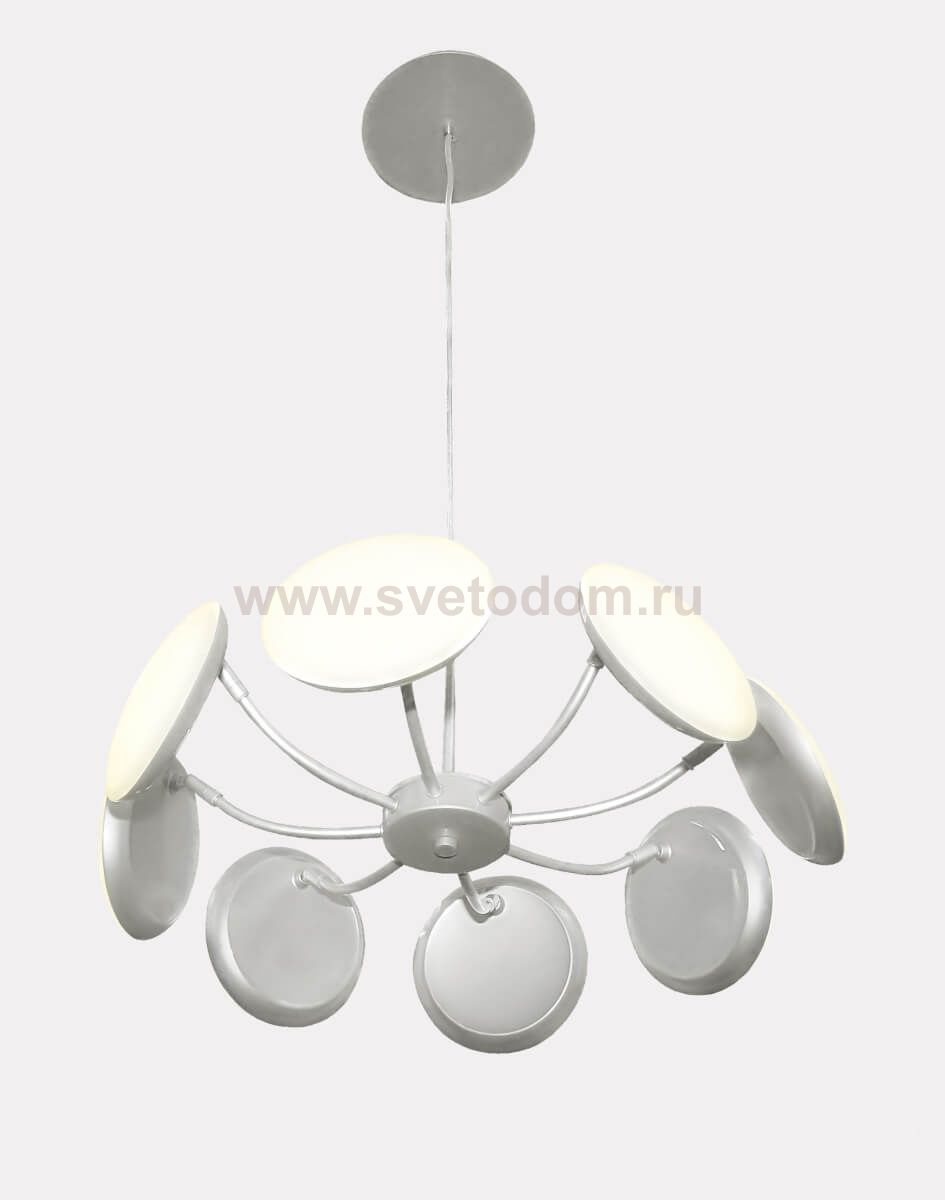 Светильник подвесной Crystal lux MAXIME SP8 D500 SILVER 2410/208