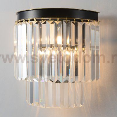 Светильник настенный бра Crystallux MAXIME AP2 BLACK MAXIME