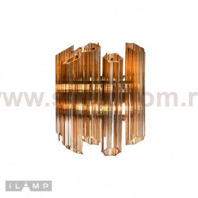 Настенный светильник iLamp MB0267-2C CHROME+BROWN