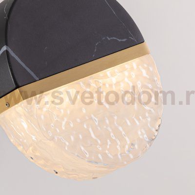 Настенный светильник MB25030008-1A brass/black