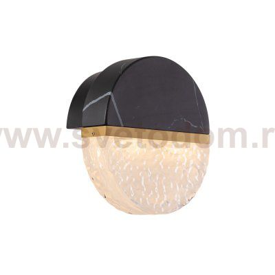 Настенный светильник MB25030008-1A brass/black