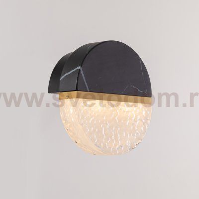 Настенный светильник MB25030008-1A brass/black