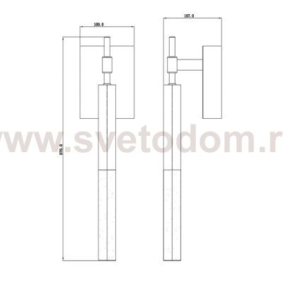 Настенный светильник Vita 1A br.brass