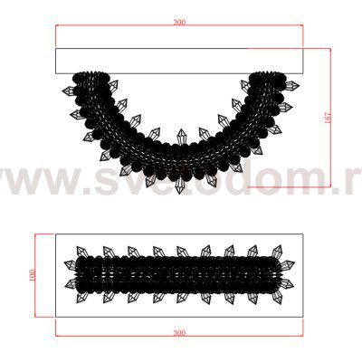 Настенный светильник MD-0120B-wall chrome