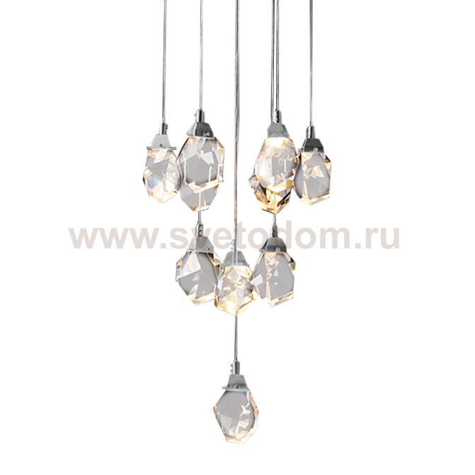 Подвесной светильник Crystal rock 11 chrome MD-020B-11 chrome Delight