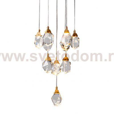 Подвесной светильник Crystal rock 11 gold MD-020B-11 gold Delight