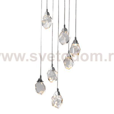 Подвесной светильник Crystal rock 7 chrome MD-020B-7 chrome Delight