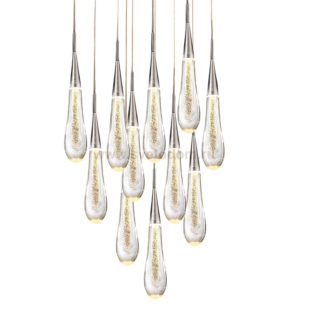 Подвесной светильник Pour 11 chrome MD-023B-11 chrome Delight