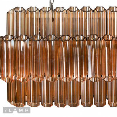 Подвесная люстра iLamp Destiny MD0267-14B CHROME+BROWN