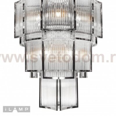 Подвесная люстра iLamp Tribeca MD0276-11 CHROME+SMOKY GRAY