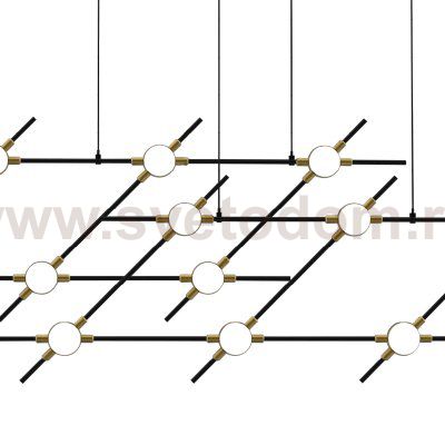 Люстра Illuminati MD18001067-14A  black/gold