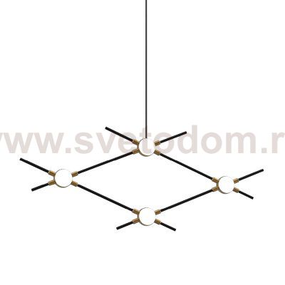 Люстра Illuminati MD18001067-4A  black/gold
