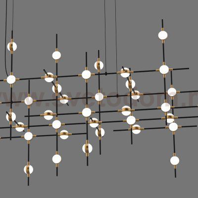 Люстра Illuminati MD18001067-55A  black/gold