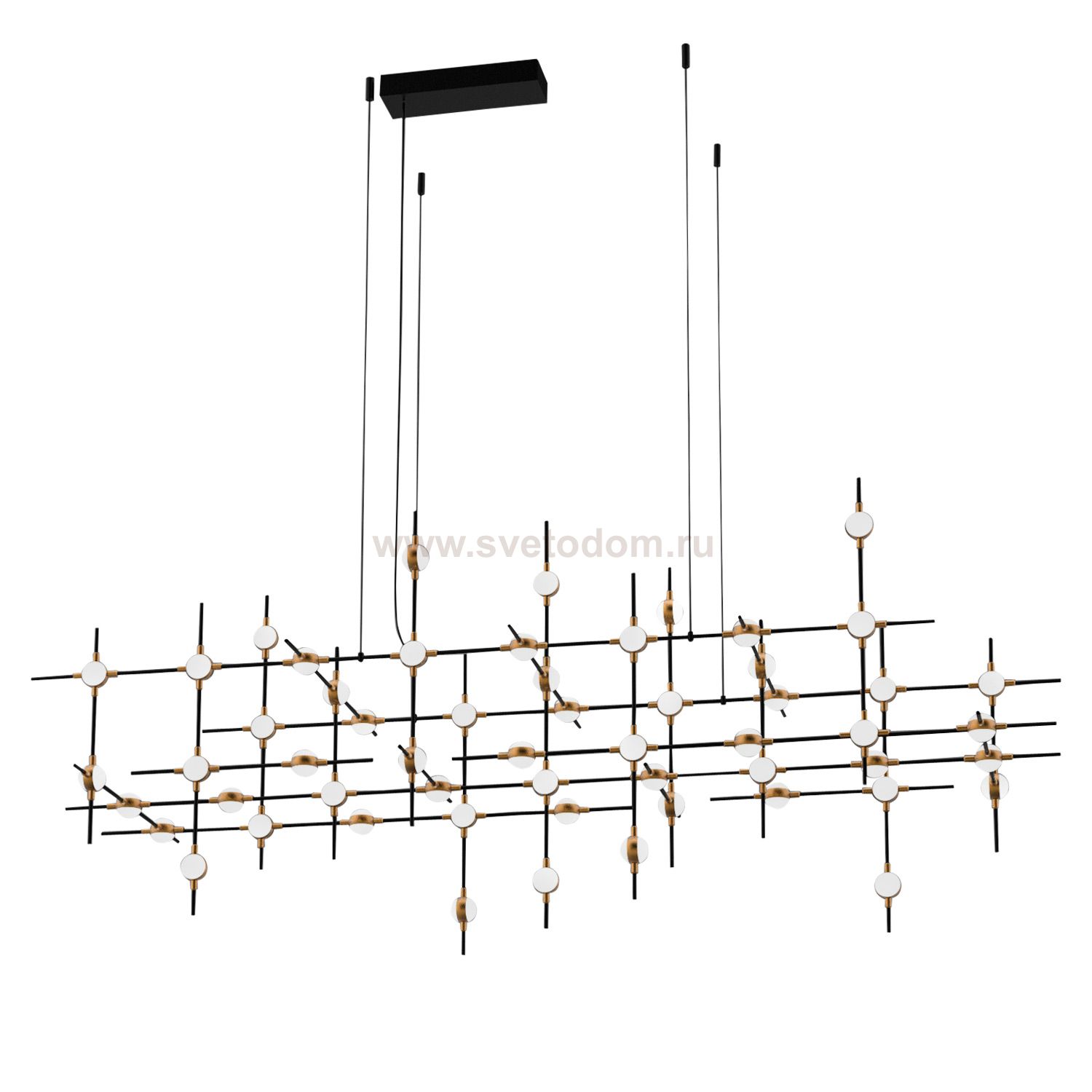 Люстра Illuminati MD18001067-55A  black/gold