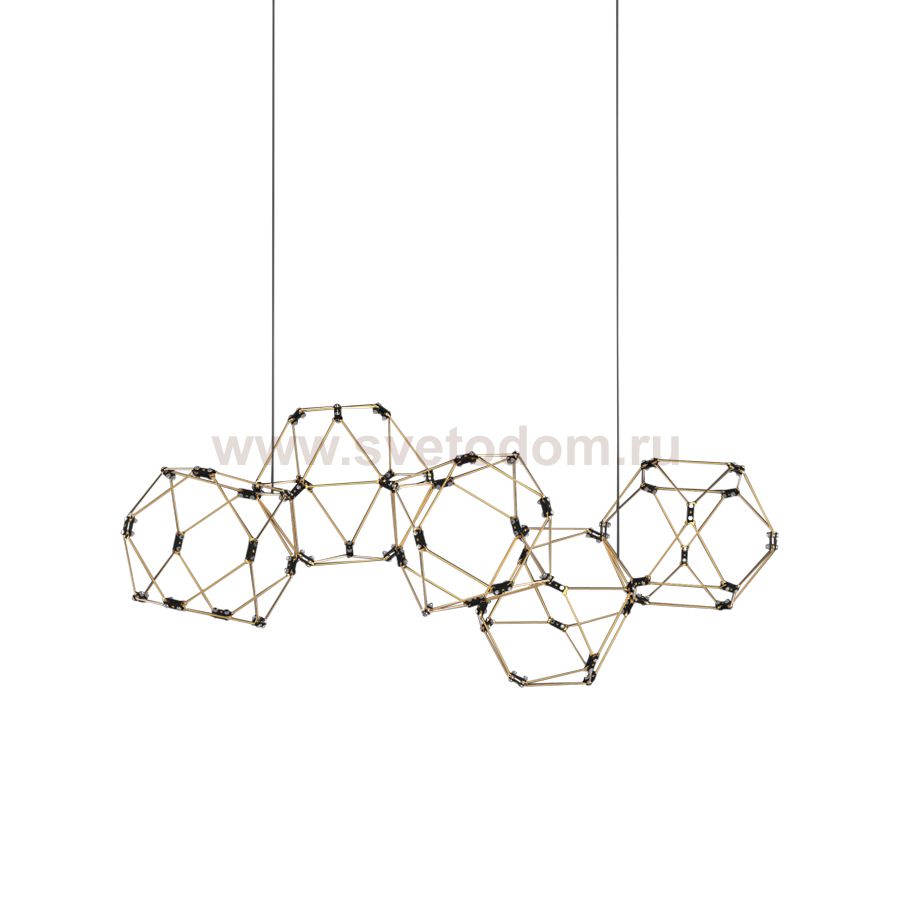 Люстра Lucciola 5A matt gold