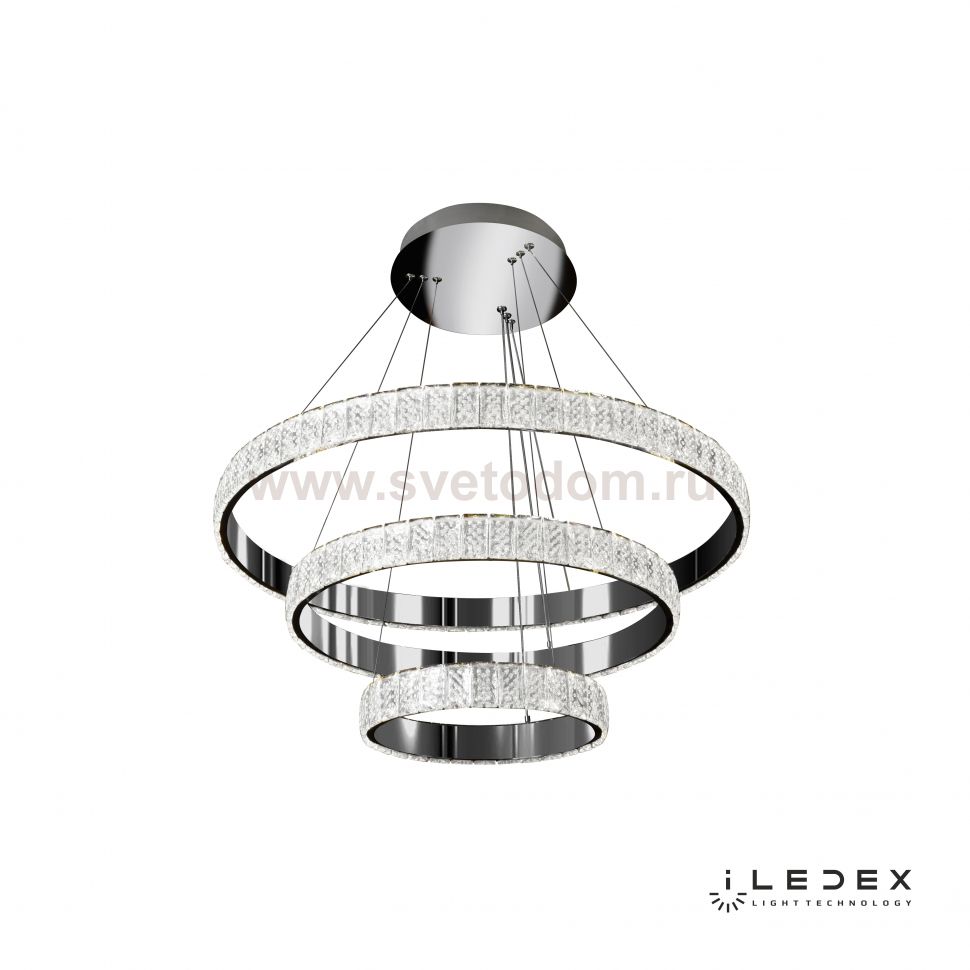 Подвесной светильник iLedex Crystal ice MD7212-90A Хром