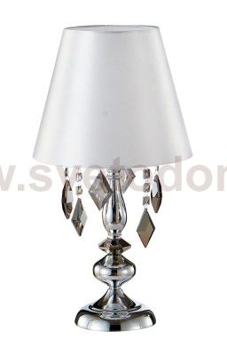 Настольная лампа Crystal Lux MERCEDES LG1 CHROME/SMOKE (0950/501)