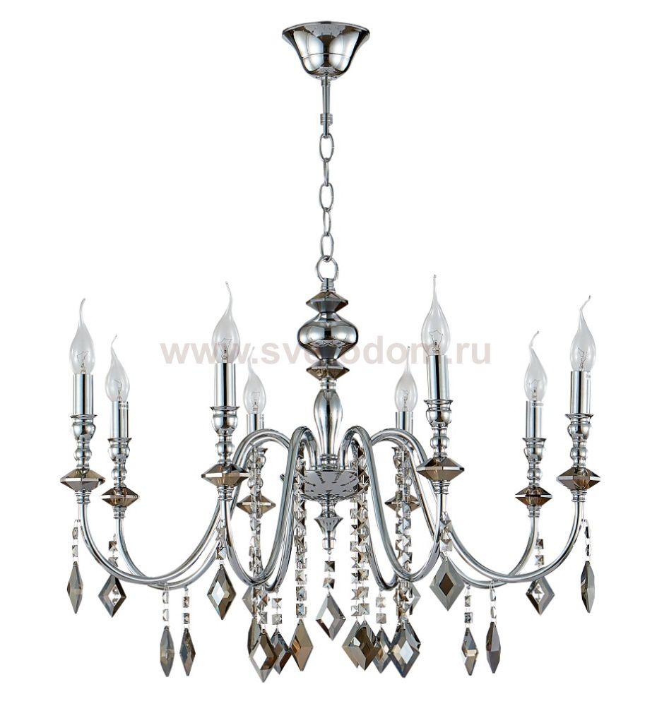 Люстра Crystal Lux MERCEDES SP8 CHROME/SMOKE (0950/308)