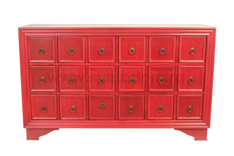 Дизайнерский комод Danek MAK interior MGBG-05 Красный