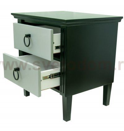 Дизайнерская тумба Nort Silver MAK interior MGCG-06-S Черный, серый