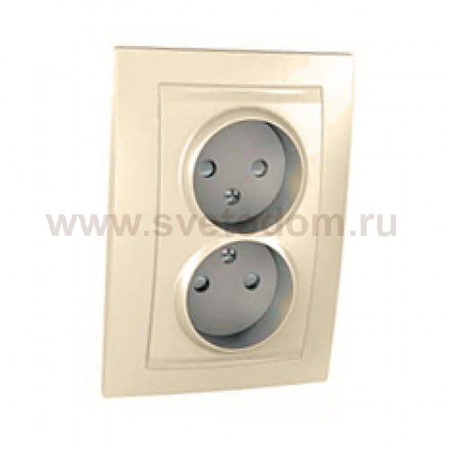 Unica Беж Розетка 2-ая з/ш 16A MGU23.063.25ZD