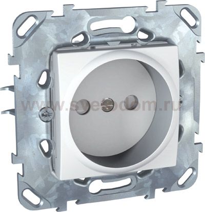 Розетка 1-ая б/з с защитными шторками винт. зажим MGU5.033.18ZD