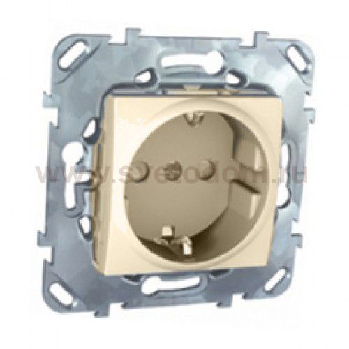 Розетка 1-ая б/з с защитными шторками винт. зажим MGU5.033.25ZD