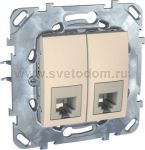 Розетка комп(RJ45) 2-ая кат 5е с полем для надписи MGU5.2020.25ZD