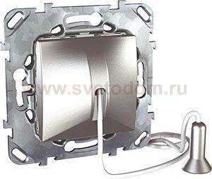 Unica Top Алюминий Выключатель кнопочный со шнурком MGU5.226.30ZD
