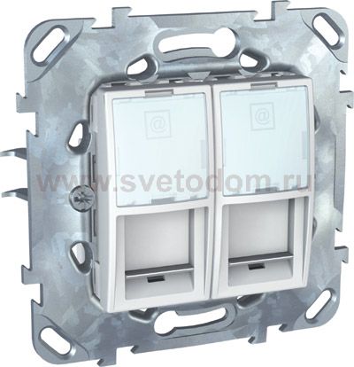 Розетка комп(RJ45) 2-ая кат 6 с полем для надписи MGU5.2424.18ZD