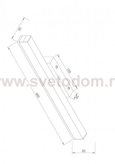 Подсветка Maytoni MIR012WL-L9B4K Fichte