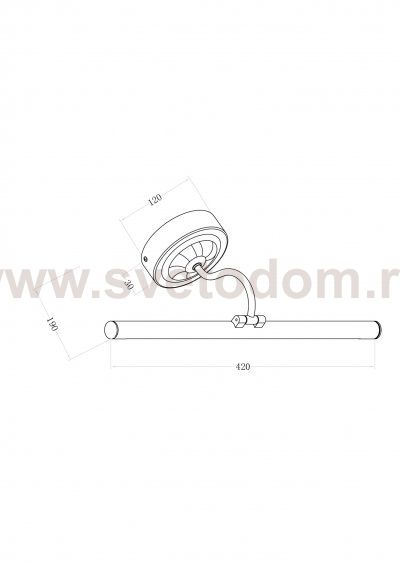 Подсветка Maytoni MIR014WL-L9G3K