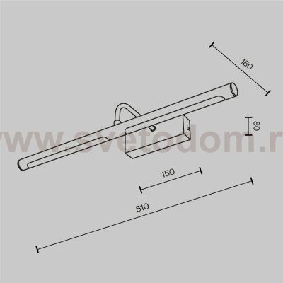 Подсветка Maytoni MIR266WL-L12BS3K