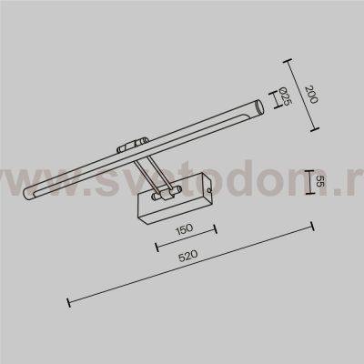 Подсветка Maytoni MIR267WL-L12CH3K