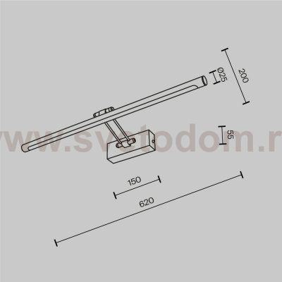 Подсветка Maytoni MIR267WL-L14CH3K