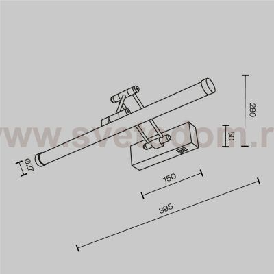 Подсветка Maytoni MIR268WL-L3B3K
