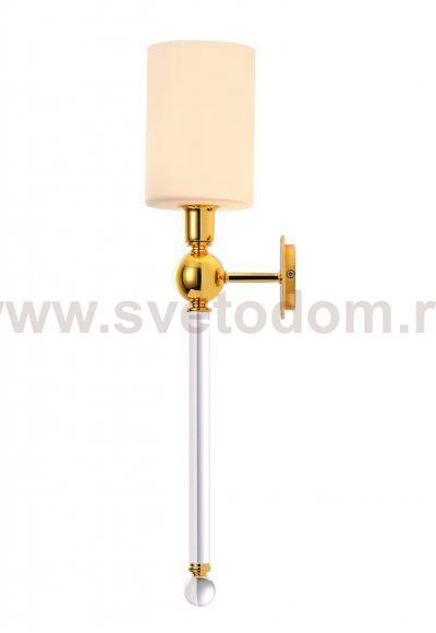 Светильник настенный бра Crystallux MIRABELLA AP1 GOLD/WHITE MIRABELLA