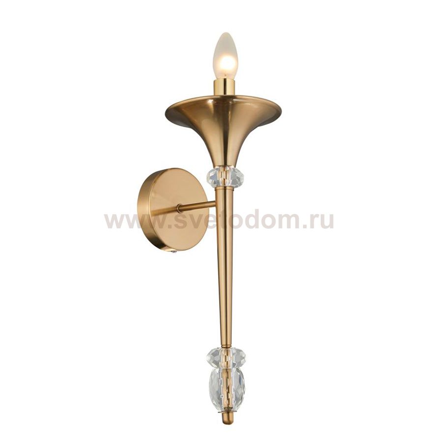 Светильник бра Crystal Lux MIRACLE AP1 BRONZE (2490/401)